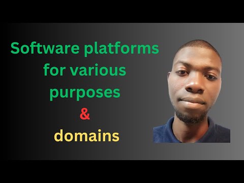 Software platforms for various purposes and domains (ADVANCED)