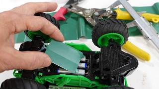 Replacement battery cover from sheet metal