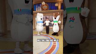 MEETING #WINTEROLYMPICS ICONS TINA AND MILO #sponsored