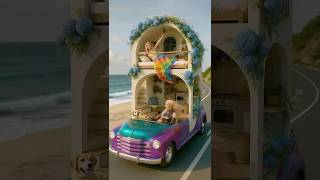 Living the dream… a home that moves with the waves #VanLife #TravelVibes #BeachRoadTrip