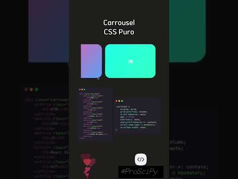 How to create Carrousel CSS Puro | @ProSciPy #ProSciPy #html #shorts #css #javascript