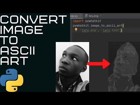 Turn Any Image Into ASCII Art!! (2 Lines of Code)(Python pywhatkit Tutorial)