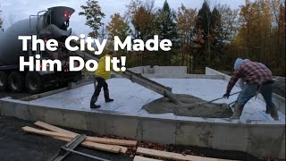 City Inspector Makes Homeowner Pour Concrete Floor On Styrofoam