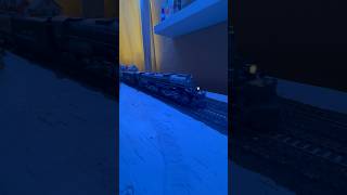 The big boy UP executive train travels under the frostline moonlight #model #fun #up #tx #steam #dcc