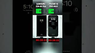 Samsung S24 Ultra vs iPhone 16 Pro Max – Insane Charging Test!⚡🔋 Who’s Faster?#shorts #viralvideo