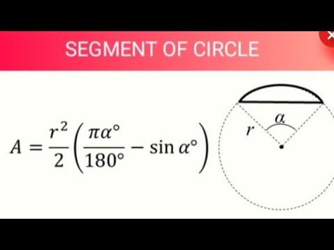 Shortcut Formula 2.02 : Finding the SEGMENT AREA of a CIRCLE!!
