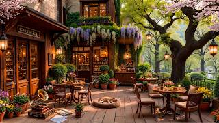 March Spring Garden Coffee Shop Jazz 🌸 Relaxing Jazz Background Music for Work, Study