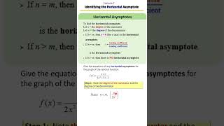 How to Find the Horizontal Asymptote, Example 1