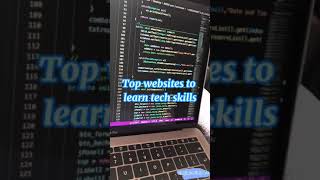 TOP WEBSITES TO LEARN TECH SKILLS #shorts #codingskills