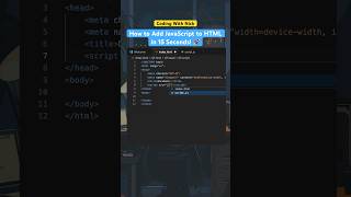 How to Add JavaScript to HTML in 15 Seconds! 🚀 #javascript  #coding #htmlcss #js #programming #html