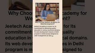 Web development classes by jeetech academy  #webdevelopercareer #webdevelopment #webdevlearning