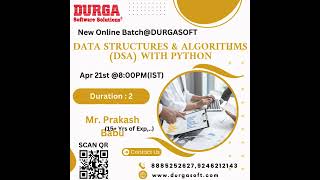🚨 New Online Batch Alert @DURGASOFT!
