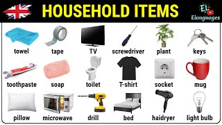 Household Items in English Vocabulary