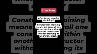 "Mastering Constructor Chaining in Java: Efficiently Reuse Constructors and Simplify Code!"