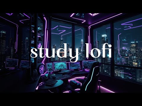Study Lofi for Late Night Productivity | Neon City Lights Ambience