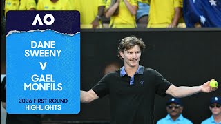 Dane Sweeny v Gael Monfils Highlights | Australian Open 2026 First Round