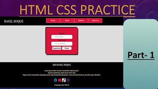 css practice project |  homepage design | part-1