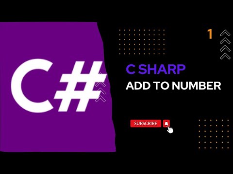 C sharp application to Add two number in windows form  | just 5 min | how to add two number |