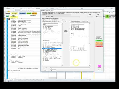 Accounting spreadsheet video #1 - 17 minute overview of the spreadsheet