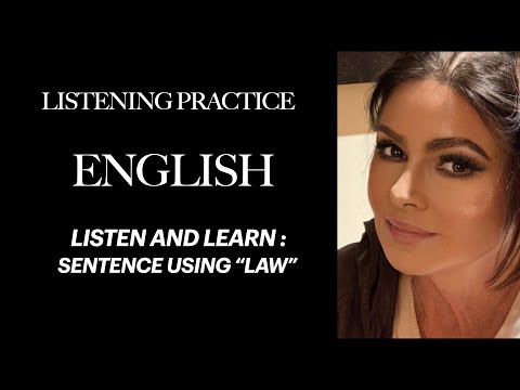 Sentences about Law | English Listening Practice