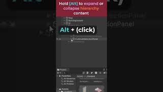Unity collapse or expand all hierarchy objects by pressing ALT