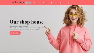 E commerce website create in using html and CSS Header part#1