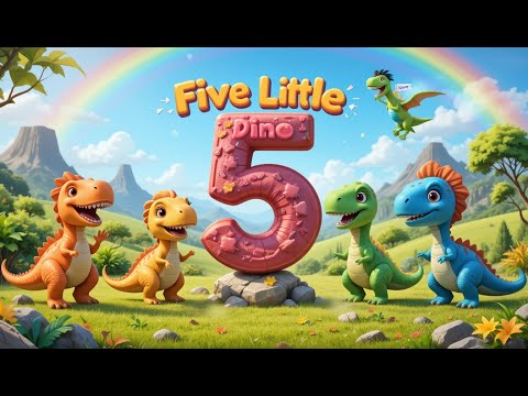 🦖 Five Little Dino Friends - Fun Kids Song | Cartoo Network 🎶