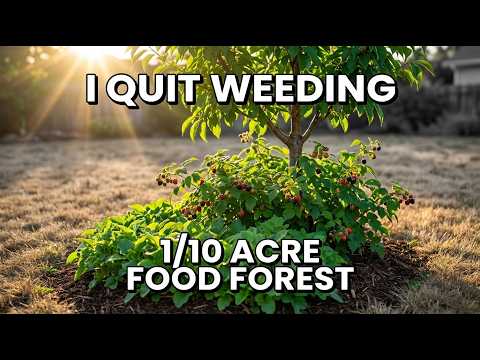 Grow a Permanent Food Forest on 1/10th Acre. No Watering. No Weeding. Here's the Blueprint.