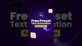 100 FREE Presets + Text Animations Pack for Premiere Pro | Templates + Bonus 🎁