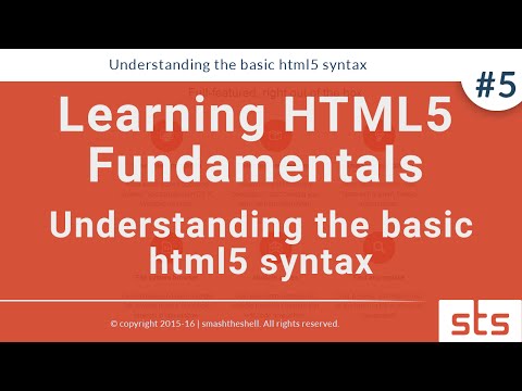Understanding the basic html5 structure| HTML Tutorials Series 2016 #5