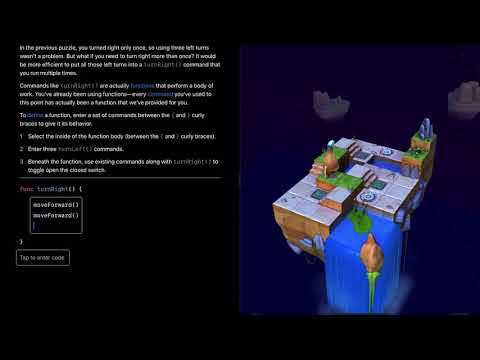 Apple Swift Playgrounds - Learn to Code 1 - Creating a New Function