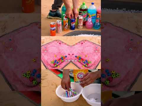 Baking Soda Combined with Soft Drink – Does the Reaction Look Similar to Vinegar #bakingsoda