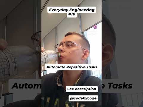 Automate Repetitive Tasks - Everyday engineering #workfromhome #coding #motivation #code #coder #js