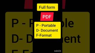 PDF fullform #fullform #computereducational #computerscience #computer #pdf #computertricks