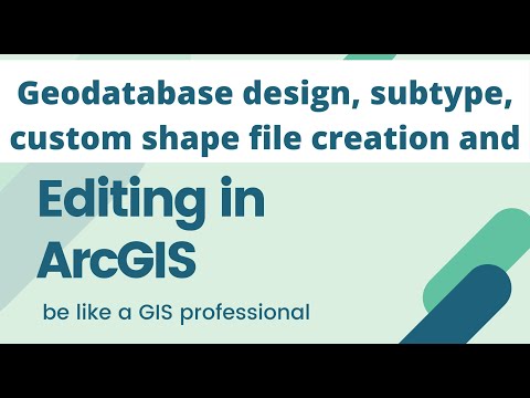 How to create new shape file and geodatabase in ArcGIS | digitizing, editing and topology correction