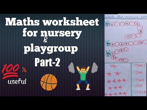Maths worksheet(part-2) for nursery||Playgroup maths worksheet||daily practice of maths|bacho keliye