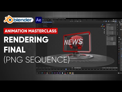 Rendering final animation | Blender & After effects animation masterclass tutorial (for beginners)