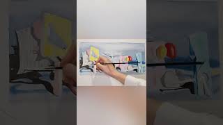 Painting Yves Tangay’s masterpiece Replay to Red! #art #surrealism #painting