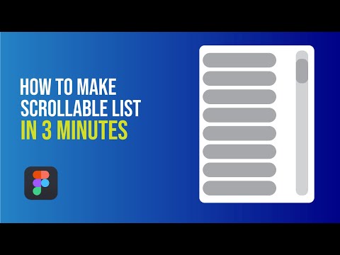 How to make a Vertical Scrollable List in Figma | 3 Minutes Figma Tutorial
