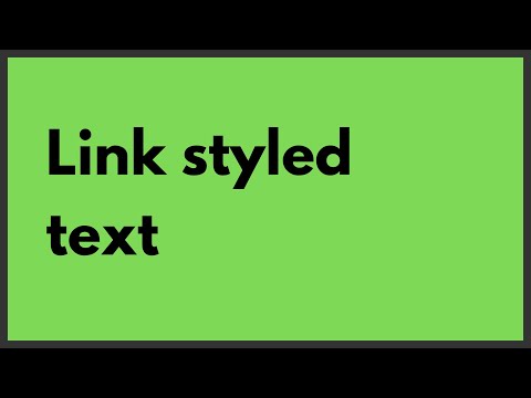 [Simple] CSS-tricks - How to create a link styled text