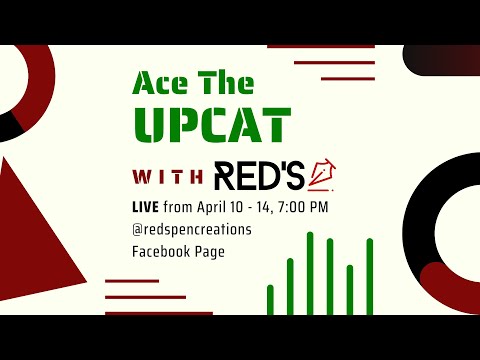#AceTheUPCAT Series with Red's Pen PART 1 of 4