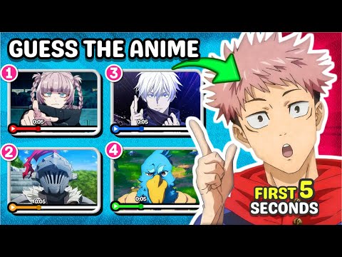 Guess The Anime Opening By The FIRST 5 SECONDS 🎶⏰ | Anime Quiz