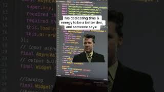 When someone says “AI will take your job” #flutter #codinglife #programming #developer #ai