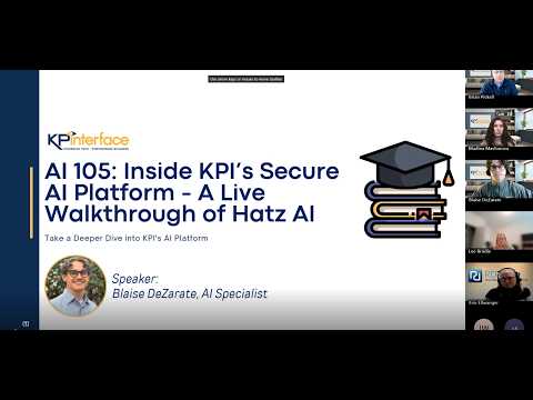KPI University - AI 105: Inside KPI’s Secure AI Platform - A Live Walkthrough of Hatz AI