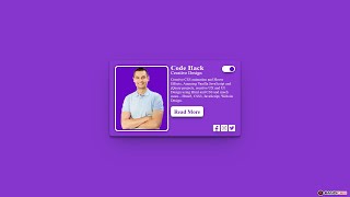 Animated Card Design Using HTML & CSS Part 1