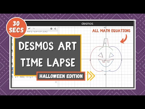 Halloween Pumpkin | Desmos Art Project | Time Lapse