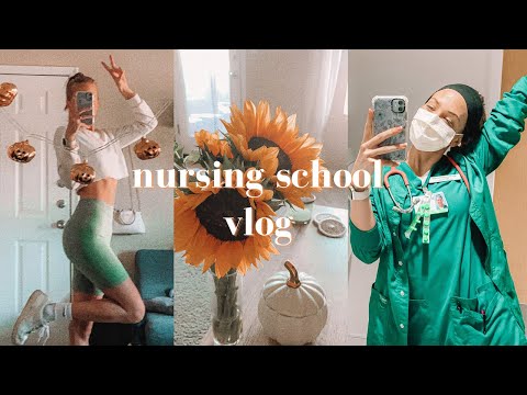 DAYS IN THE LIFE OF A NURSING STUDENT | ICU clinical, working out + mental health chat