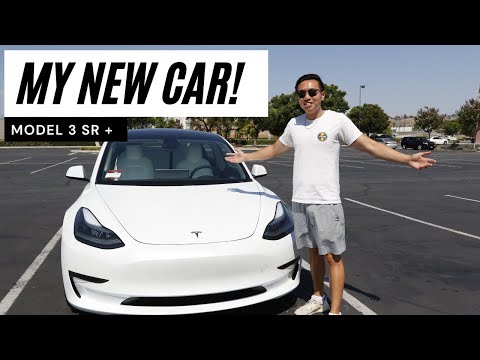 My New Car!! 2021 Tesla Model 3 SR + First Impressions!!