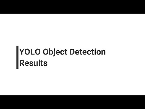 YOLO Object Detection Results