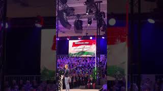 🤯 Hihetetlen! Szijjártó Péter nem tudta elkezdeni beszédét az ovációtól! 😳#szijjartopeter